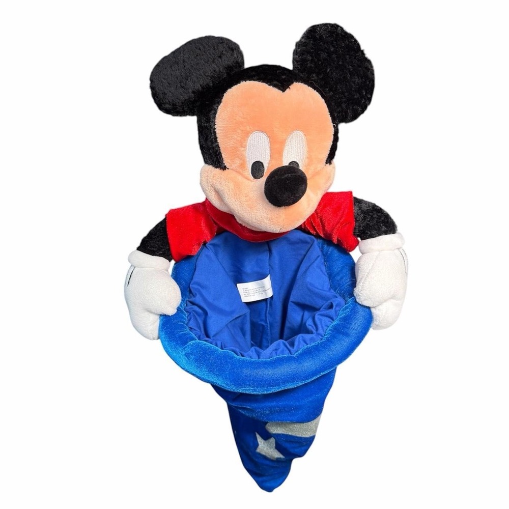 Vintage Disney Sorcerer Mickey Mouse Plush Christmas Stocking Walt Disney World